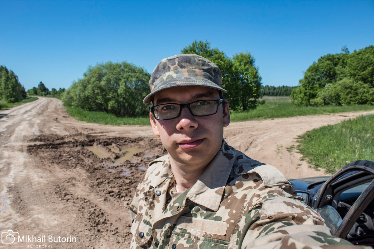 В этом селении осталась только одна семья. Доехал до починка и пообщался с последними жителями