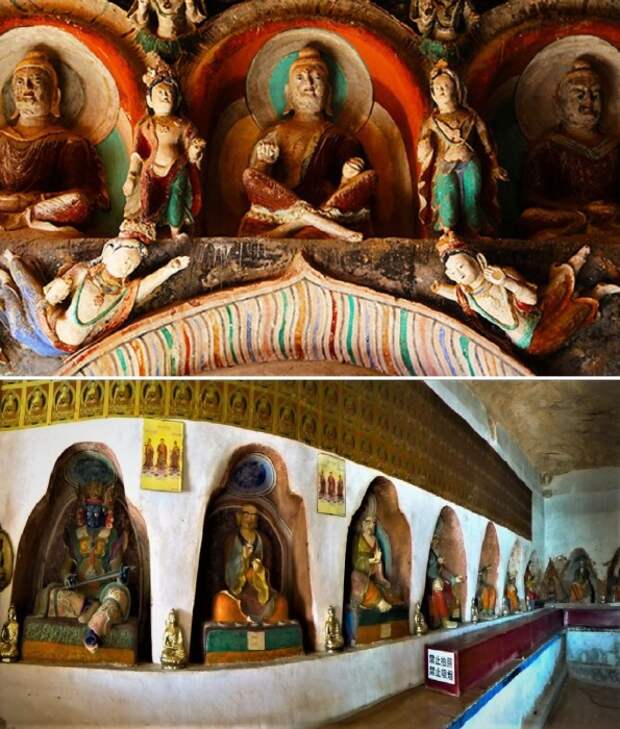 В Храме Джинта установлено множество ярких статуй, возраст которых начитывает более 1,5 тыс. лет (Mati Si, Китай).