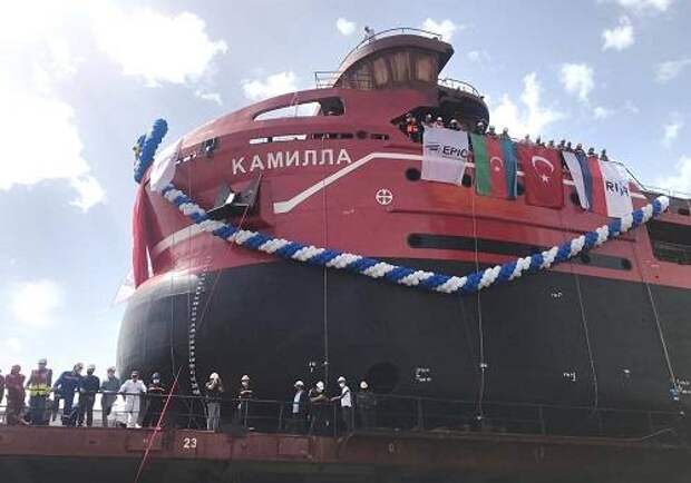 В Турции состоялся спуск на воду многоцелевого судна 'Камилла' для российского заказчика