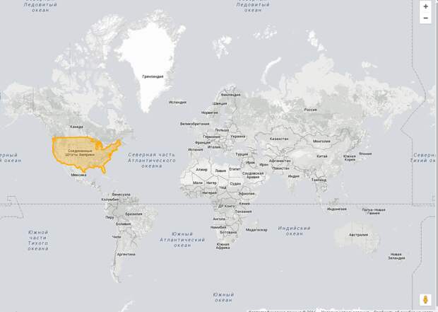Возьмёмся за США Размеры, картография, карты, проекция, страны