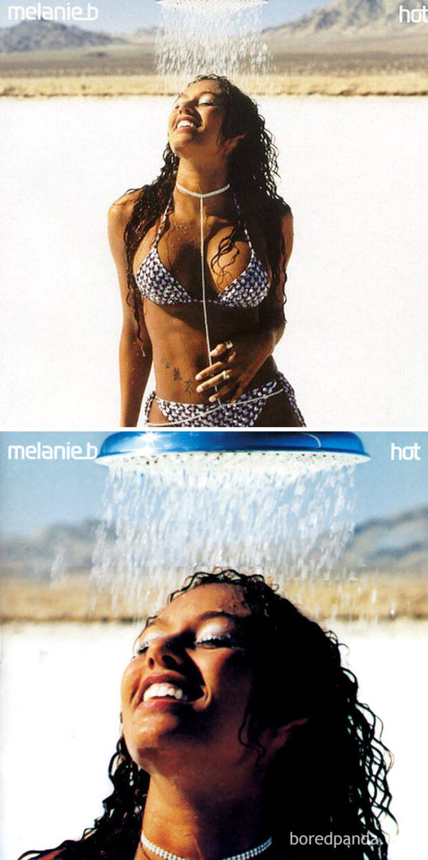 Мелани Би, альбом Hot ближний восток, забавно, закрасить лишнее, постеры, реклама, саудовская аравия, скромность, цензура