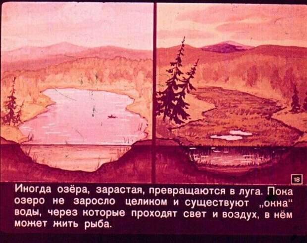Диафильм вместо учебника по географии