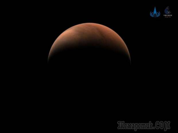 Китайский аппарат Tianwen-1 присылает новые снимки Марса