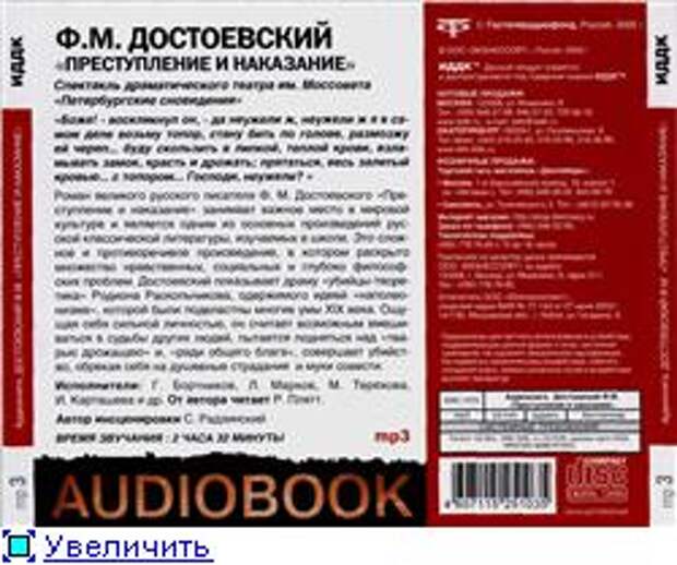 Ф. М. Достоевский. Преступление и наказание (Аудиоспектакль)