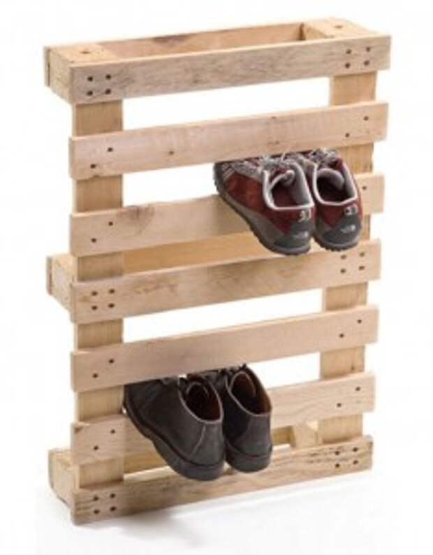 подставка для обуви из деревянного поддона своими руками