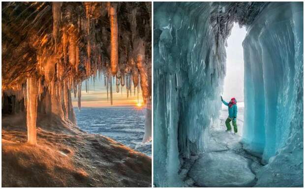 Фантастические ледяные пещеры Байкала в объективе Андрея Грачева байкал, красиво, красивый вид, ледяные пещеры, пейзаж, природа, россия, фото