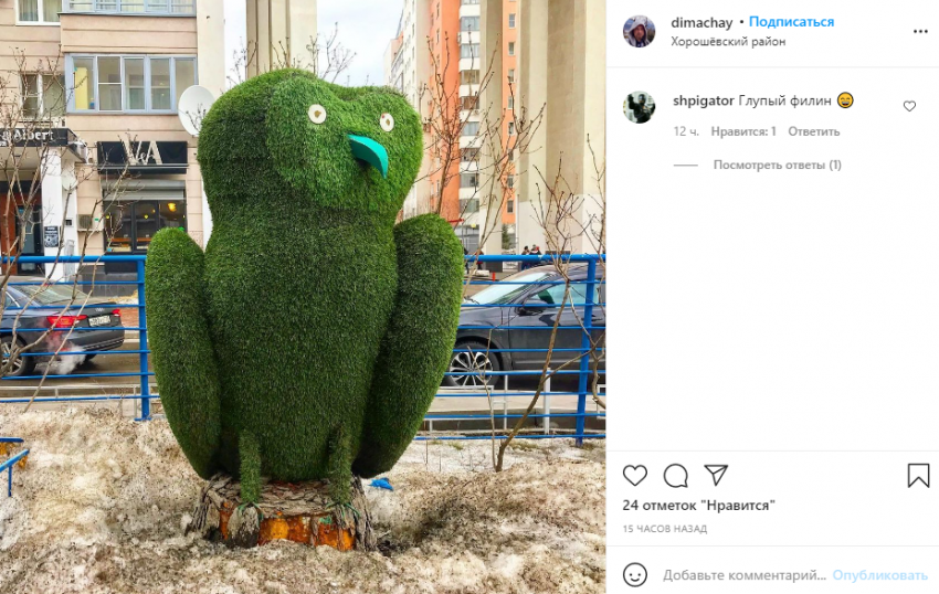 Фото дня: в Хорошевке обнаружили филина