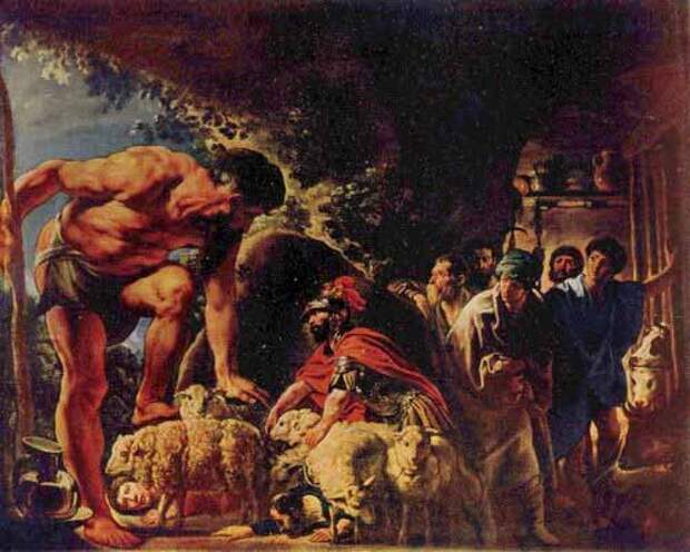 Одиссей в пещере Полифема (500x400, 66Kb)