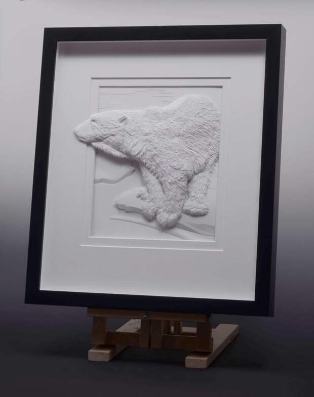 Художник изящно создает скульптуры животных из бумаги бумага, животные, искусство, красота, удивительно, художник