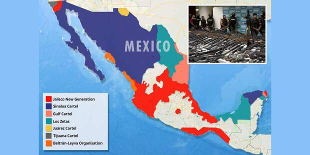 Мексика, поделенная картелями