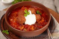 Фото к рецепту: Борщ с фрикадельками