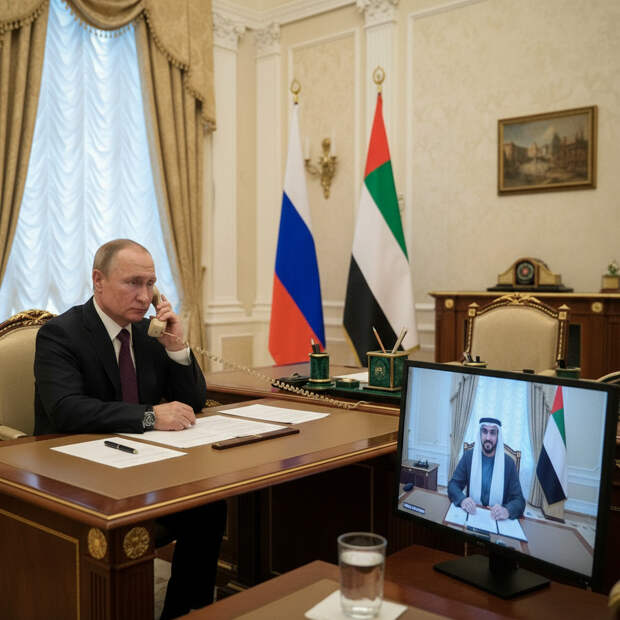 Путин и президент ОАЭ обсудили эскалацию на Ближнем Востоке и двусторонние отношения
