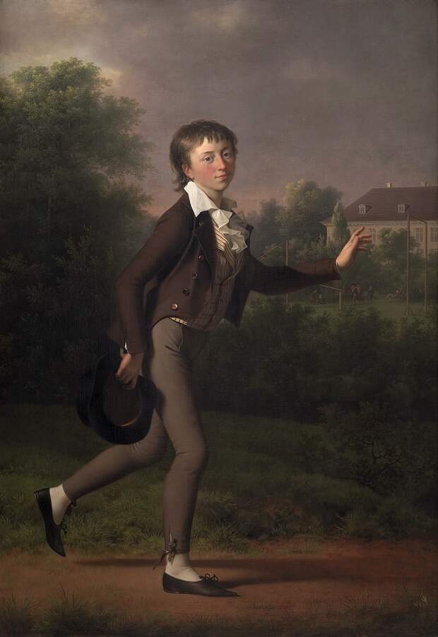 Jens Juel (1745-1802) - Running boy. Marcus Holst von Schmidten. (1802), Автор: Датская национальная галерея, Копенгаген (SMK) (Копенгаген (СМК) Датская национальная галерея)Датская национальная галерея, Копенгаген (SMK) (Живопись на Gallerix.ru)