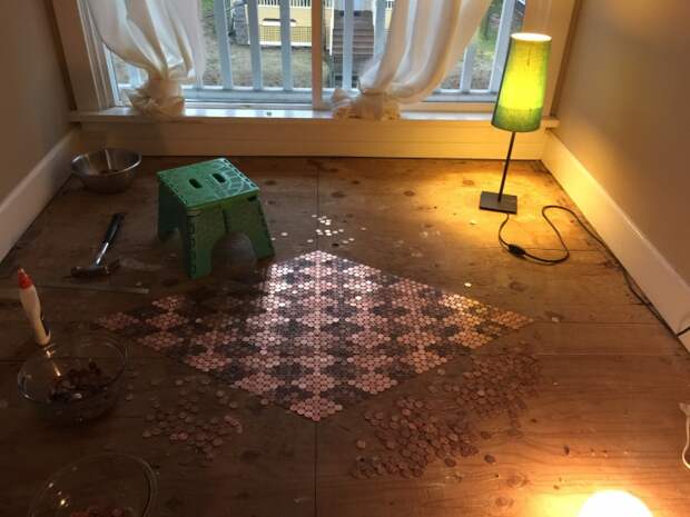 Денежный паркет (diy)