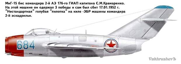 МиГ-15бис С.М.Крамаренко.