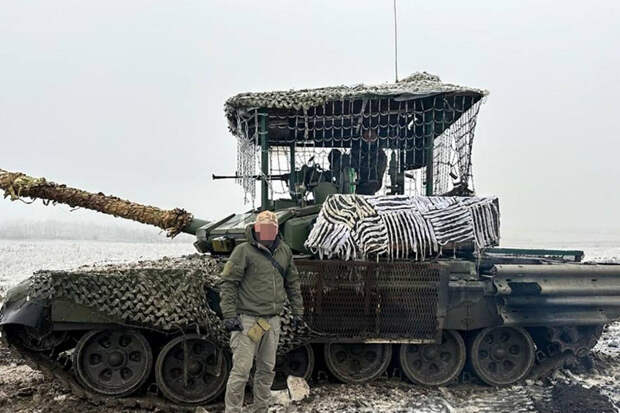 Танк Т-90С с французским тепловизором Thales замечен в зоне спецоперации