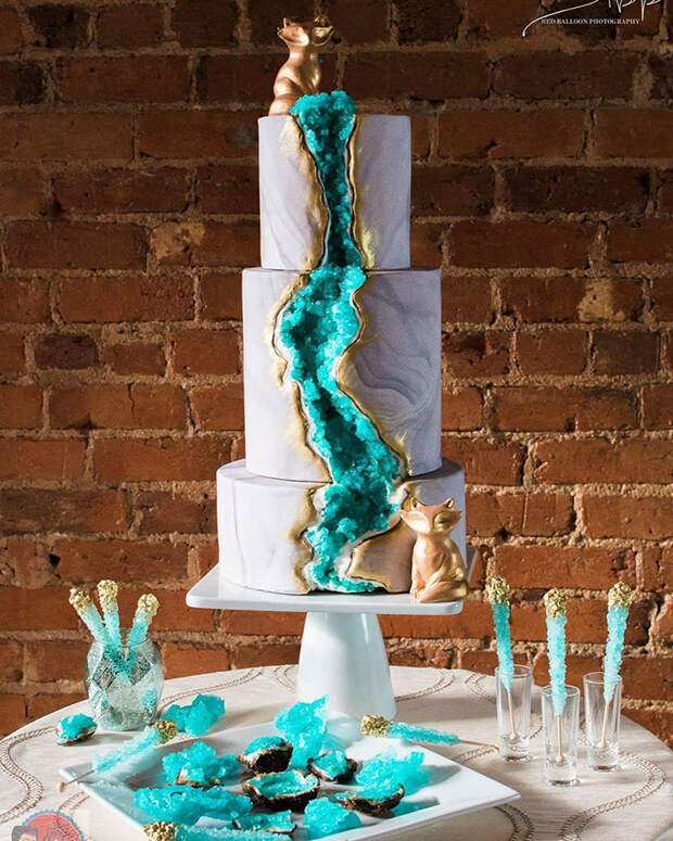 Geode Wedding Cake