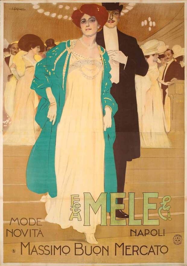 2_1909_Плакат (Poster Mele - Mode novita)_202.2 х 142.5_цветная литография.jpg