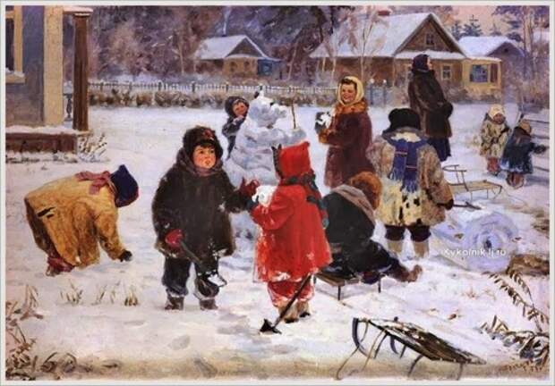 Гончаров Григорий Андреевич (Россия, 1913-2001) «Первый снег»