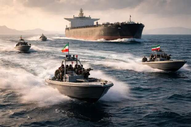 Иранский спецназ попытался взять на абордаж нефтетанкер США, но тщетно