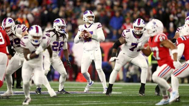 Buffalo Bills QB Josh Allen in the pocket