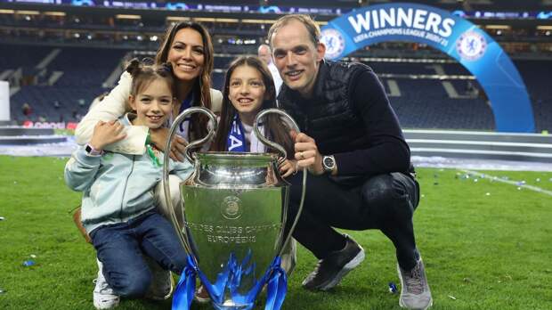 Томас Тухель («Челси») с семьей празднует победу в Лиге чемпионов