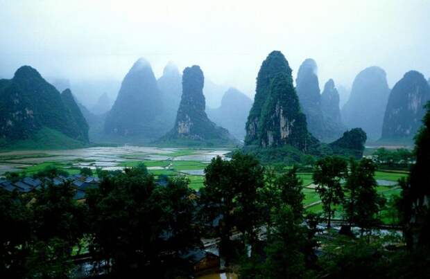 Красивые пейзажи Гуйлинь (Guilin)