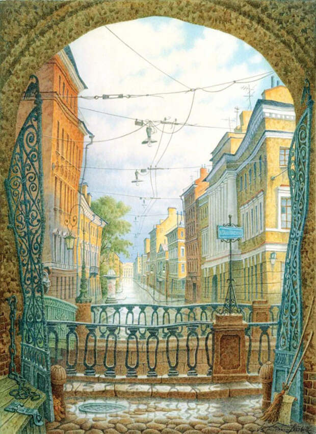 Итальянская улица. Автор: Владимир Колбасов. Итальянская улица. Автор: Владимир Колбасов.