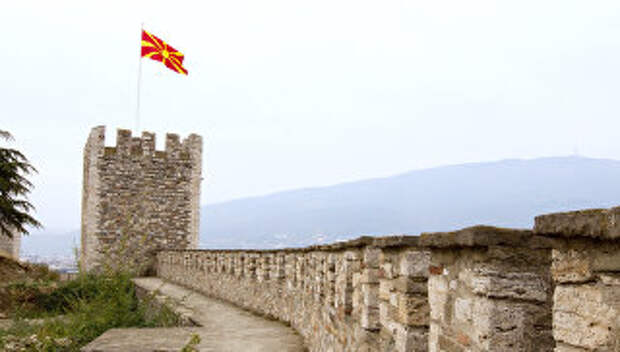 Средневековая крепость в Скопье, Македония. Архивное фото