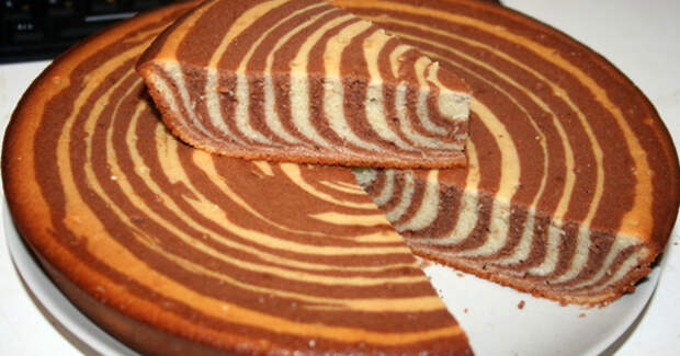 Пирог «Зебра» по бабушкиному рецепту. Этот десерт украсит любое застолье!