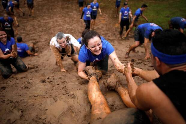 Ежегодная гонка по грязи Run Mud в Тель-Авиве