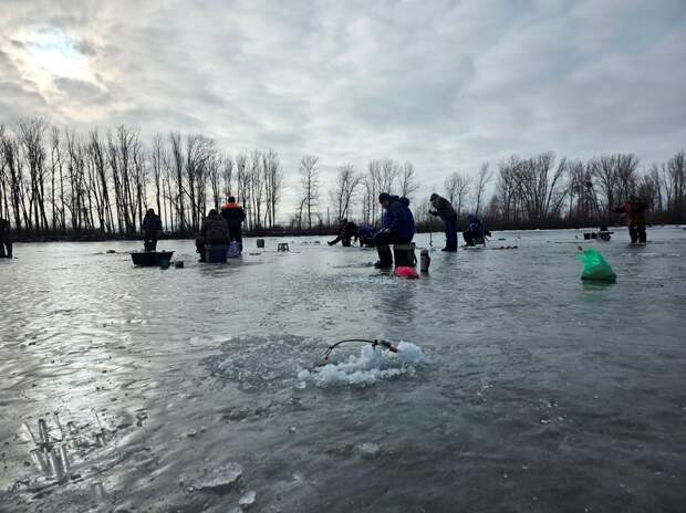 Что ловят астраханские рыбаки на зимней рыбалке?