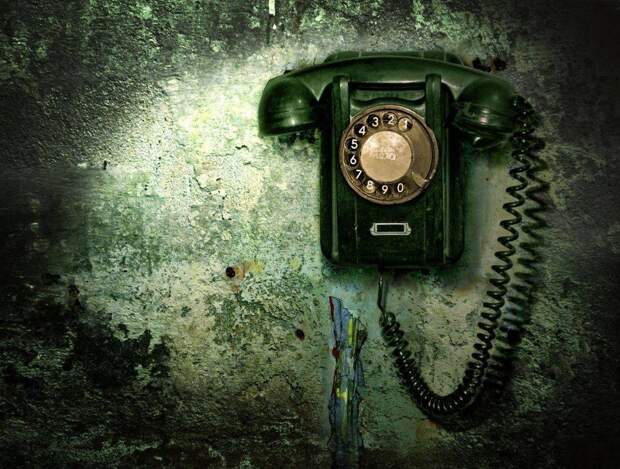 Фотообои Старый телефон на стене из каталога: Винтаж, №0306 | KLV-обои