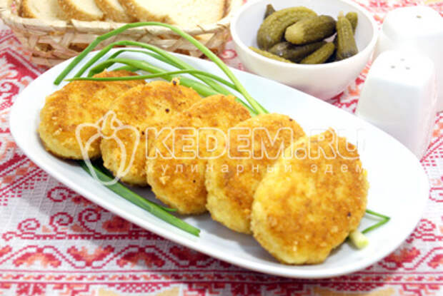 Вкусные картофельные котлеты с сыром