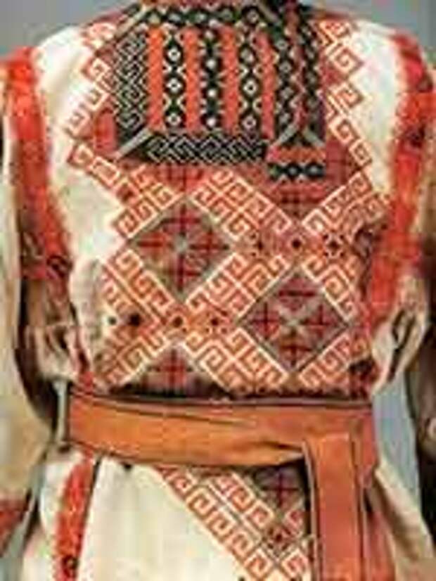 Мужская праздничная рубаха старообрядцев. Семипалатинская губ. 19 в.