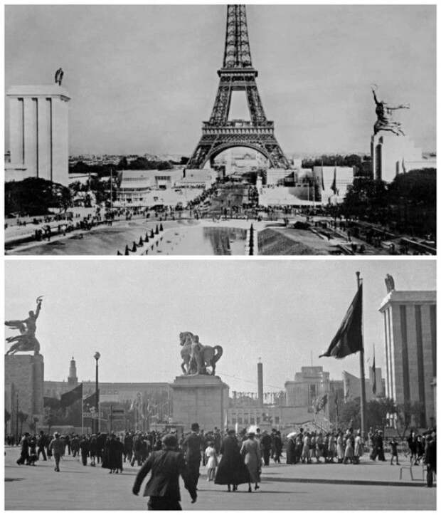 Павильон СССР на Всемирной выставке в Париже (фото 1937 г). Павильон СССР на Всемирной выставке в Париже (фото 1937 г).