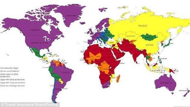 Карта самых опасных для гомосексуалов стран ЛГБТ-сообщество, гомосексуальность, карта мира, карты, лгбт, нетерпимость, толерантность, туризм