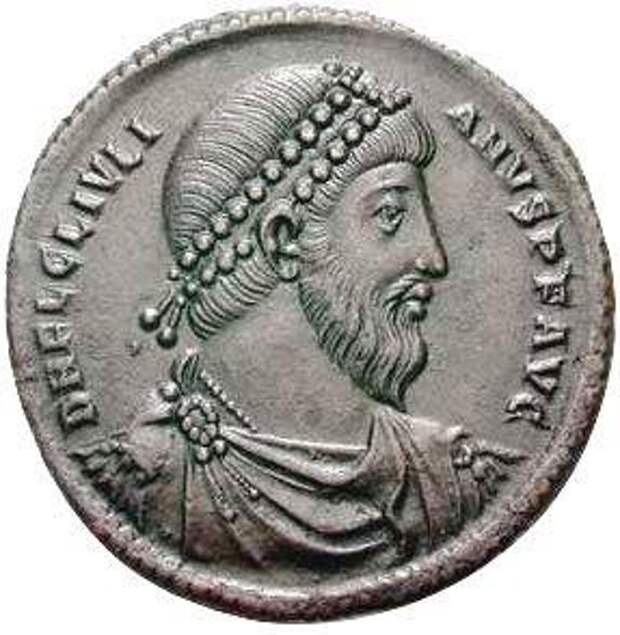 Бронзовый медальон с профилем Юлиана II. Сирия, Антиохия, IV в. н.э.