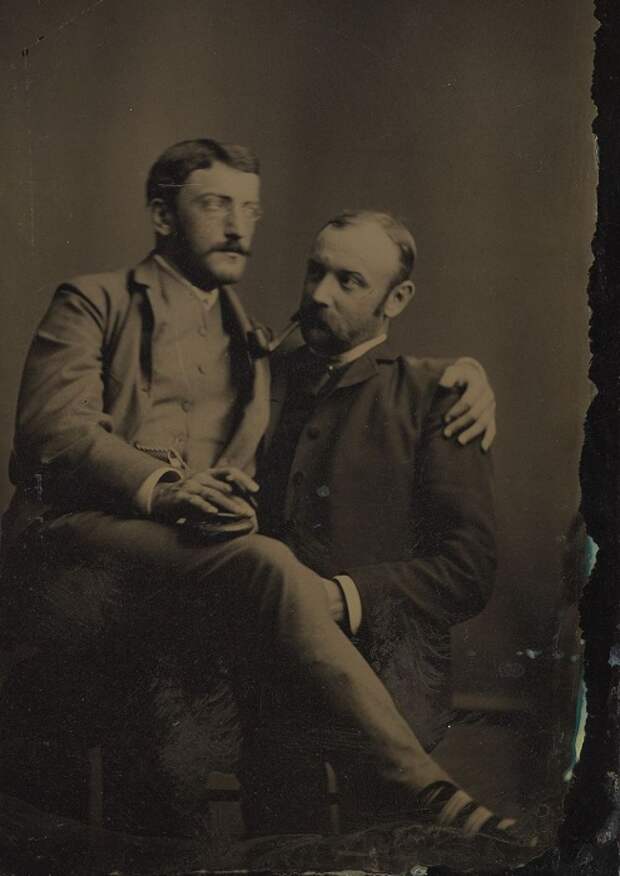 Фотография мужчин времен викторианской эпохи, 1880-1890-е гг. | Фото: mashable.com.
