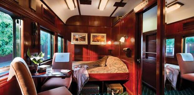 В поезде Rovos Rail имеется 36 купе/ Фото: abercrombiekent.co.uk В поезде Rovos Rail имеется 36 купе/ Фото: abercrombiekent.co.uk