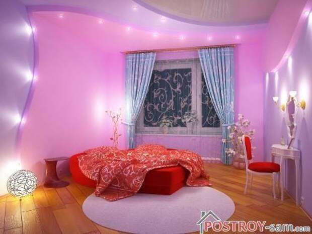 Красивая спальня для влюбленных