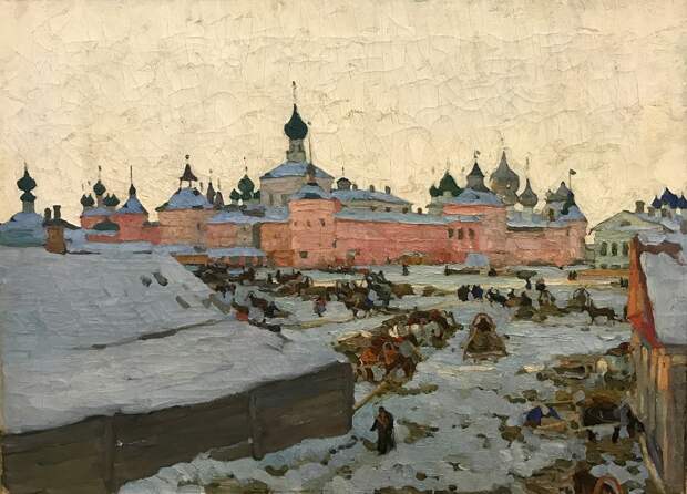 Зима в Ростове (Константин Юон, 1906) 