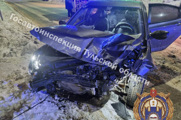 Два автомобиля "Хендай" устроили ДТП на улице Беклемищева в Узловой