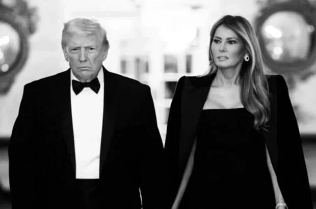 В сети заметили странную деталь на «валентинке» Трампа и Мелании