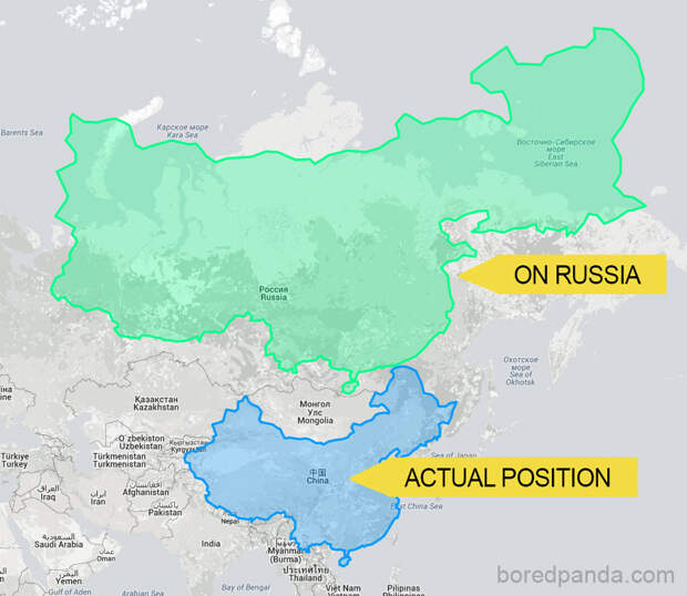 Эти карты позволят вам увидеть настоящие размеры стран мира