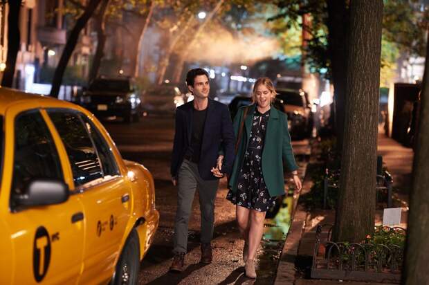 YOU, from left: Penn Badgely, Elizabeth Lail in 'The Last Nice Guy in New York', (Season 1, Episode 102, aired September 16, 2018). Lifetime / courtesy Everett Collection