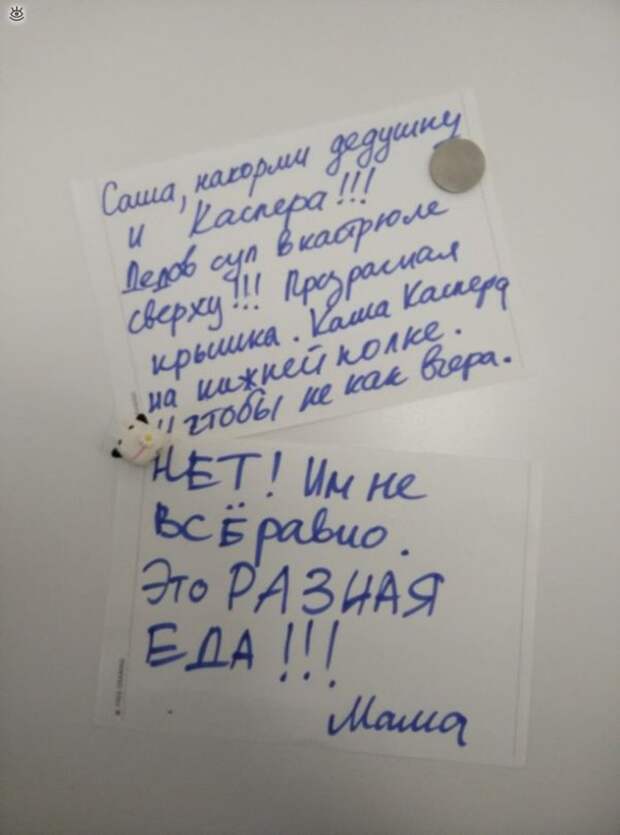 Смешные записки на холодильнике 14