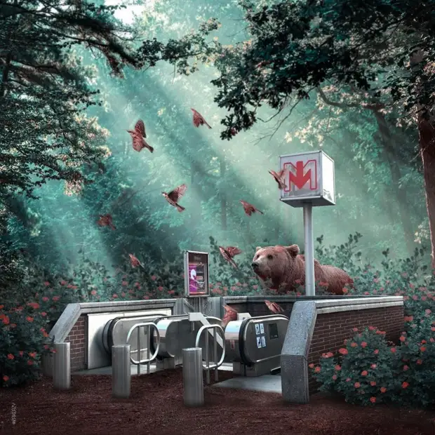 Сюрреалистические фотоманипуляции Зака Изи