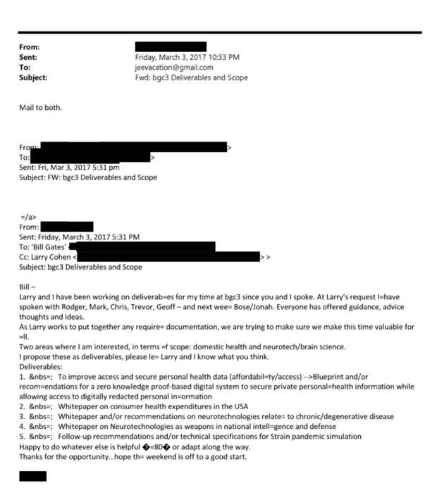 Билл Гейтс обсуждал с Эпштейном моделирование пандемии ещё в 2017 году