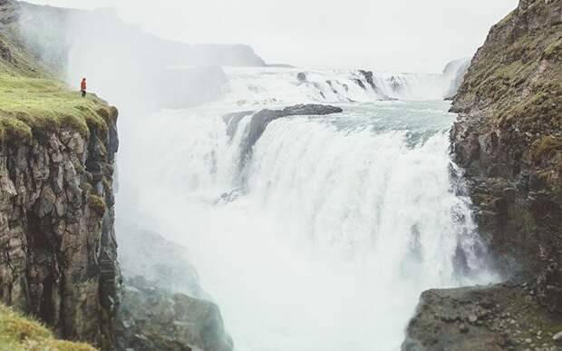 Водопад Гюдльфосс, Исландия мотивация, путешествия, фотограф